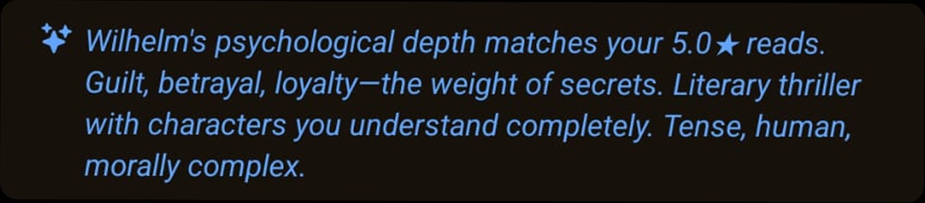 Recommendation rationale callout